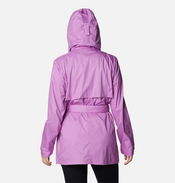 Columbia Pardon My Trench Rain Jacket Pink For Women's NZ52480 New Zealand